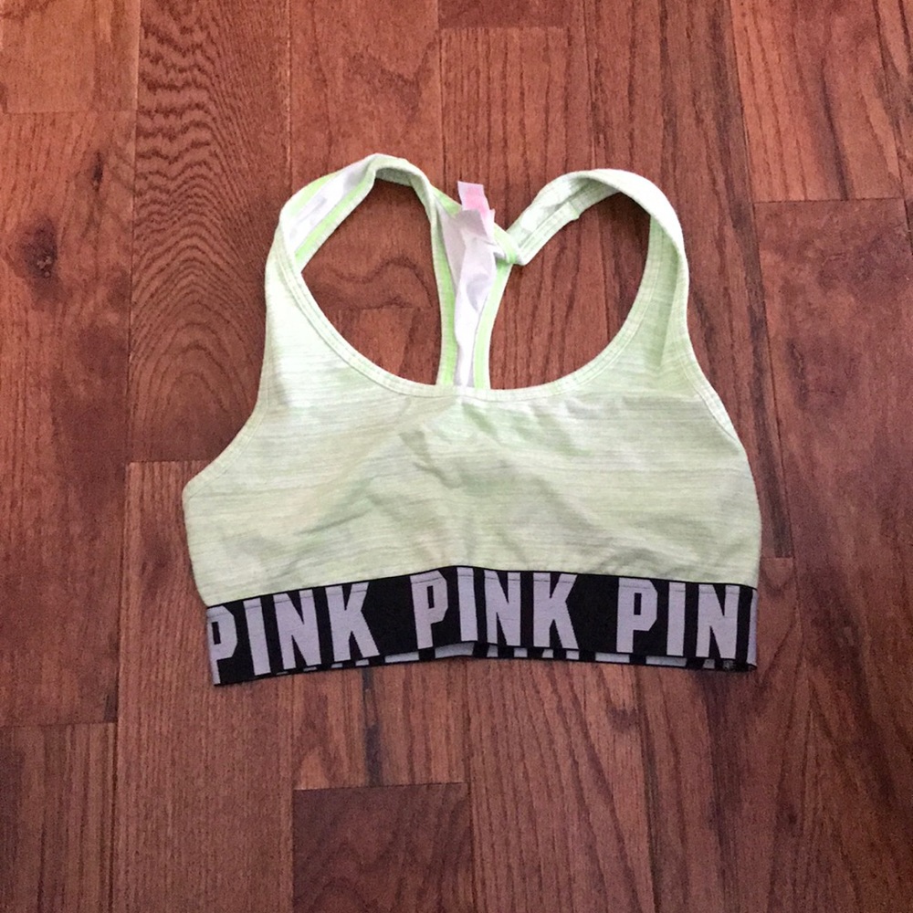 Pink sport bra